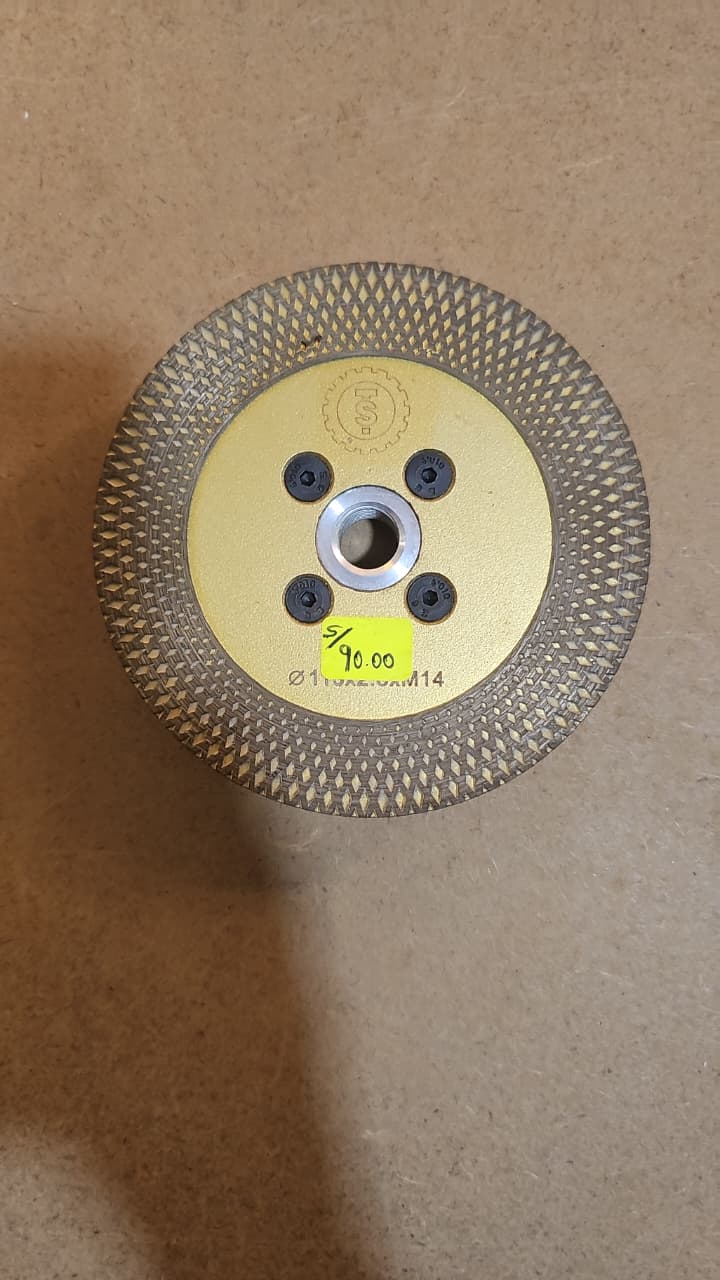 DISCO DIAMANTADO PARA CORTE Y DEBASTE DE POCELANATO-MARMOL-PIEDRAS 4 1/2''