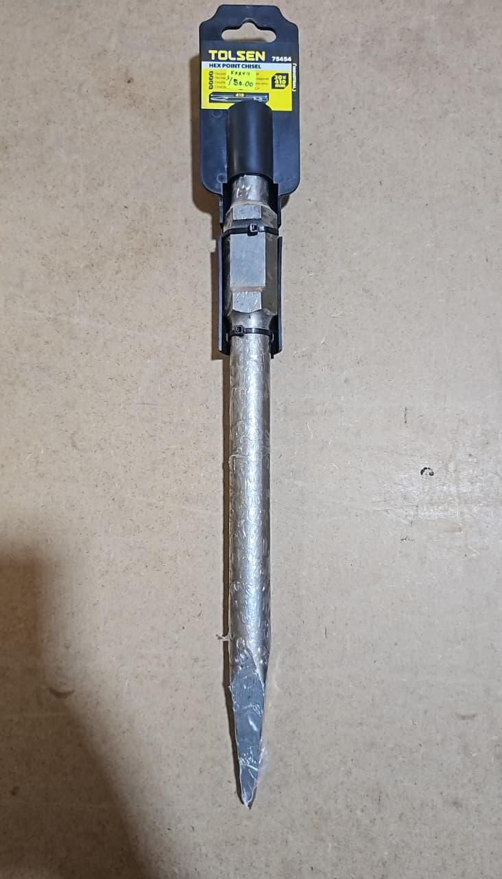 CINCEL PUNTA HEXAGONAL TOLSEN PARA MARTILLOS DE 15KG