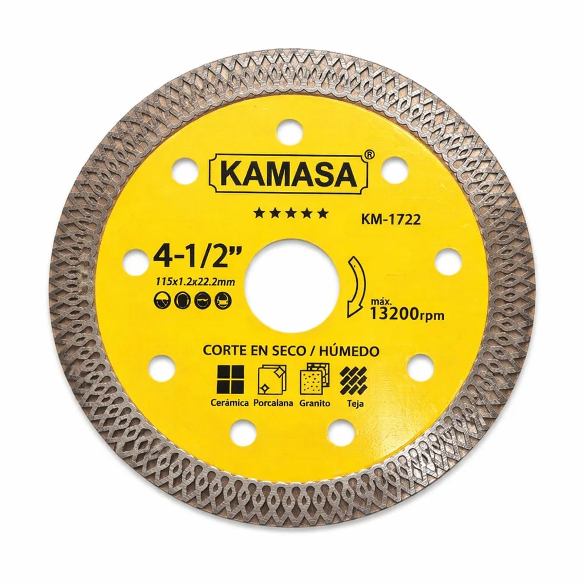 DISCO TRENZADO KAMASA AMARILLO